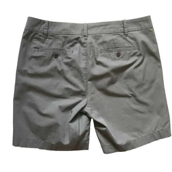 G1 Goods Everyday Bermuda Shorts Womens 10 Gray Cotton Twill 7.5" Inseam Mid - Picture 10 of 11